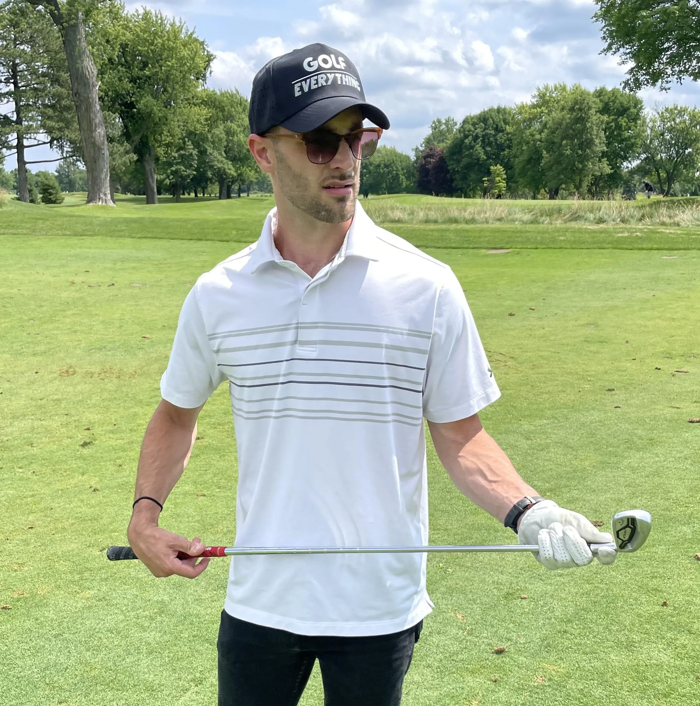 Solid Laser Cut Golf Cap by Funky Junque
