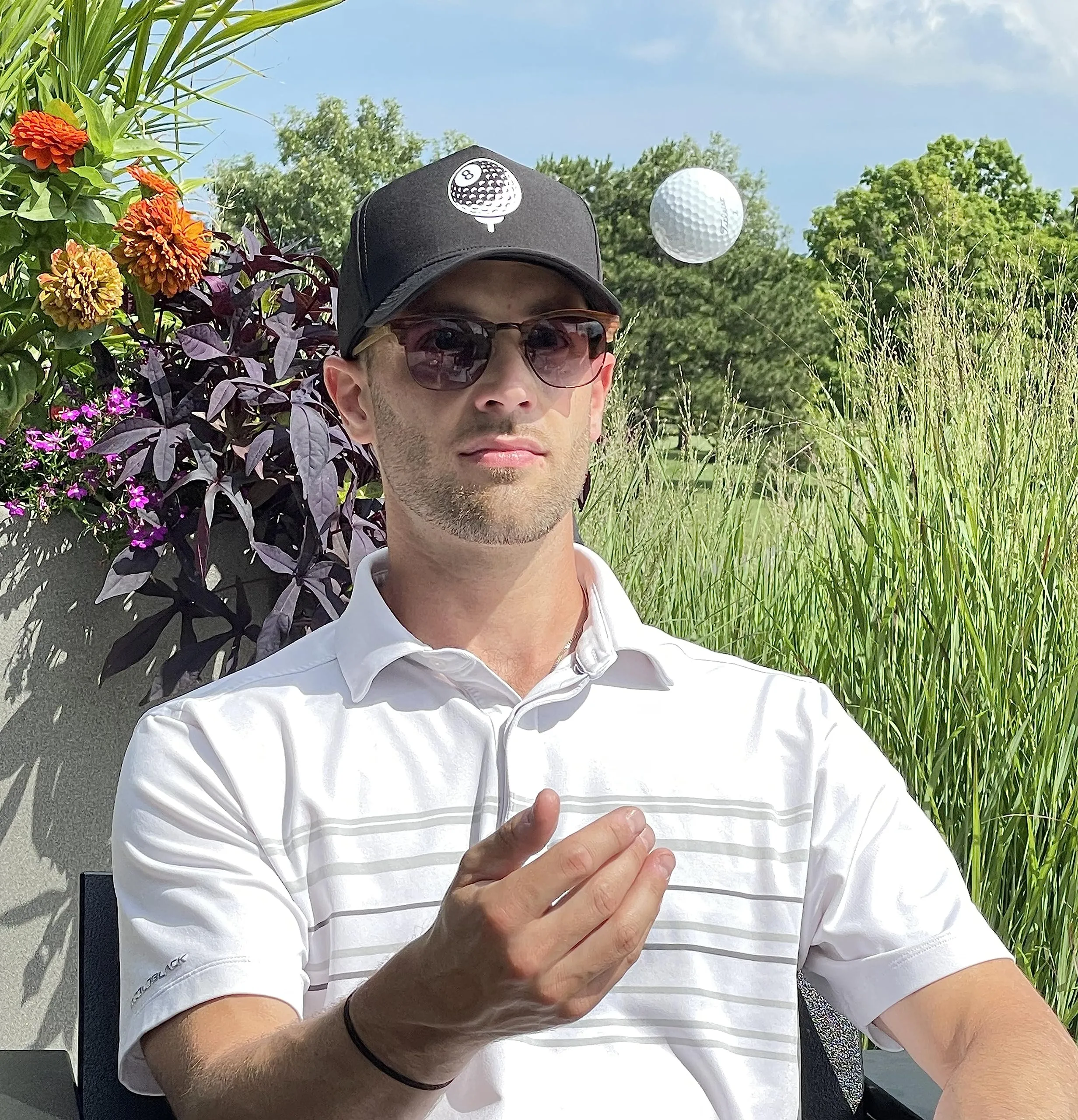 Solid Laser Cut Golf Cap by Funky Junque