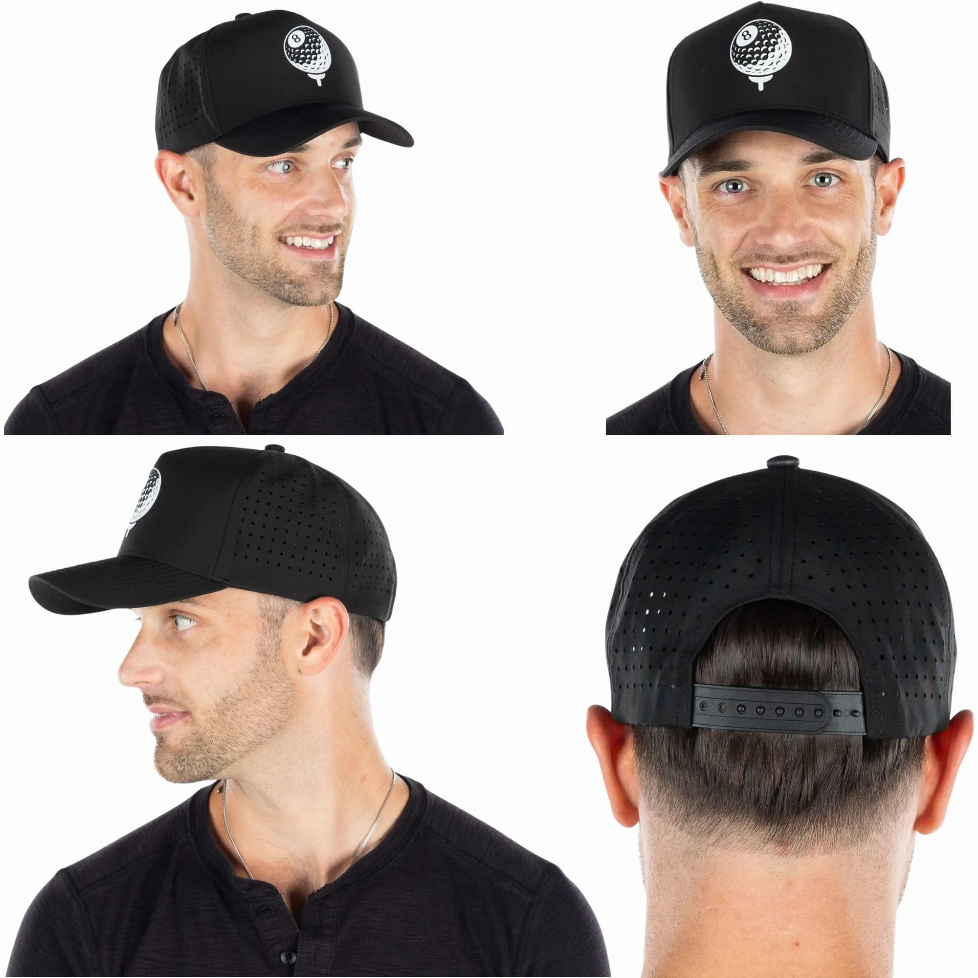 Solid Laser Cut Golf Cap by Funky Junque