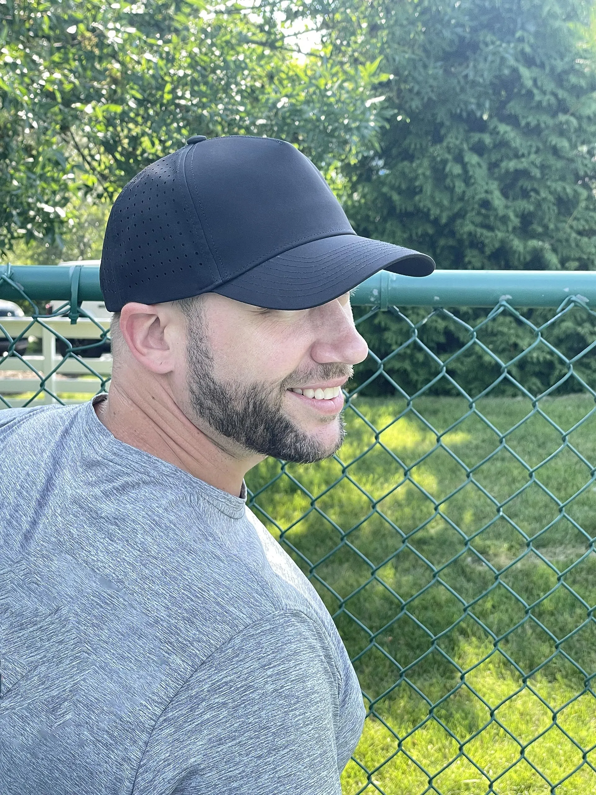Solid Laser Cut Golf Cap by Funky Junque