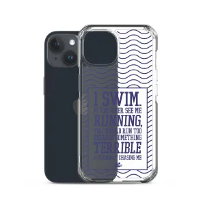 Swimmers Clear Case for iPhone® - Navy Color Print