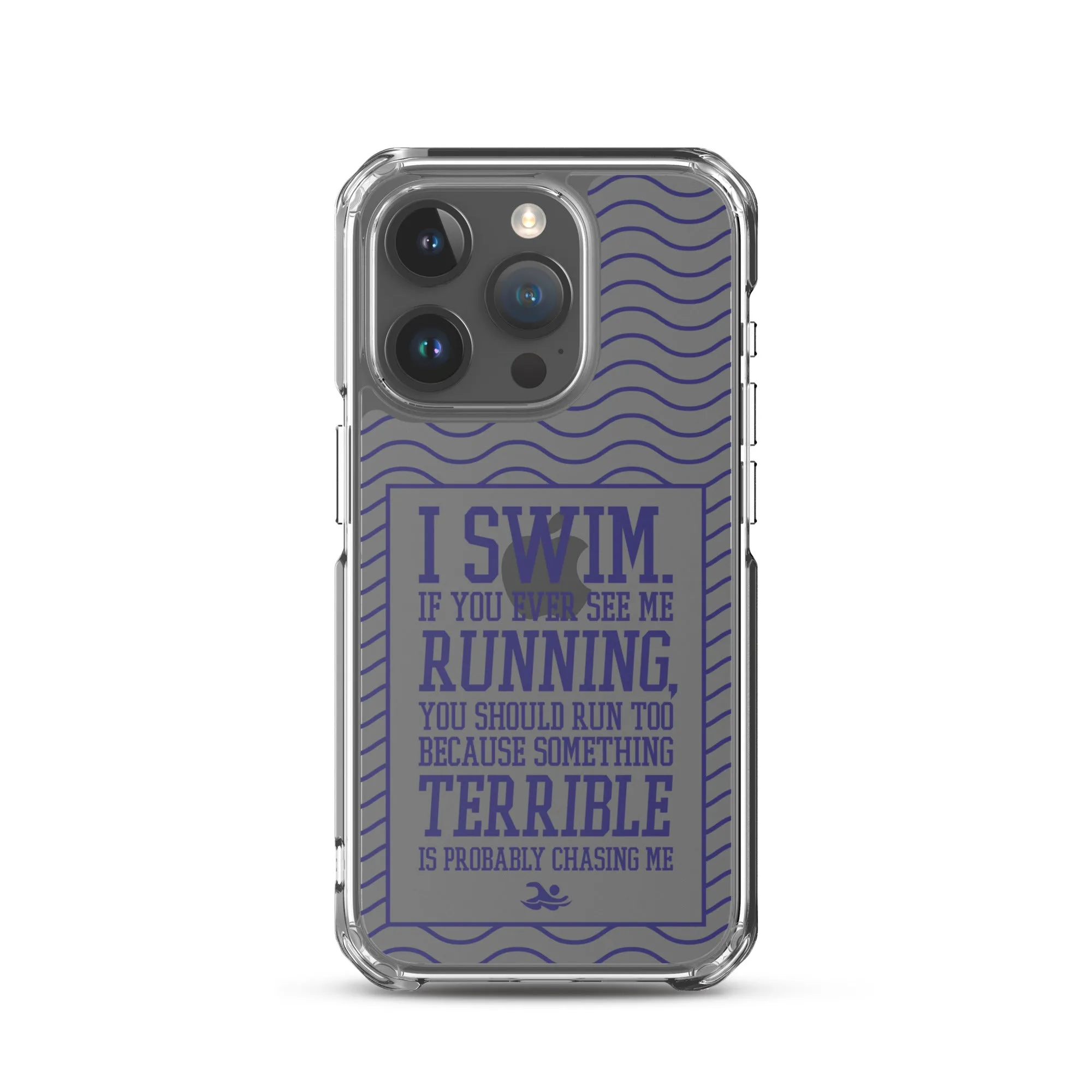 Swimmers Clear Case for iPhone® - Navy Color Print