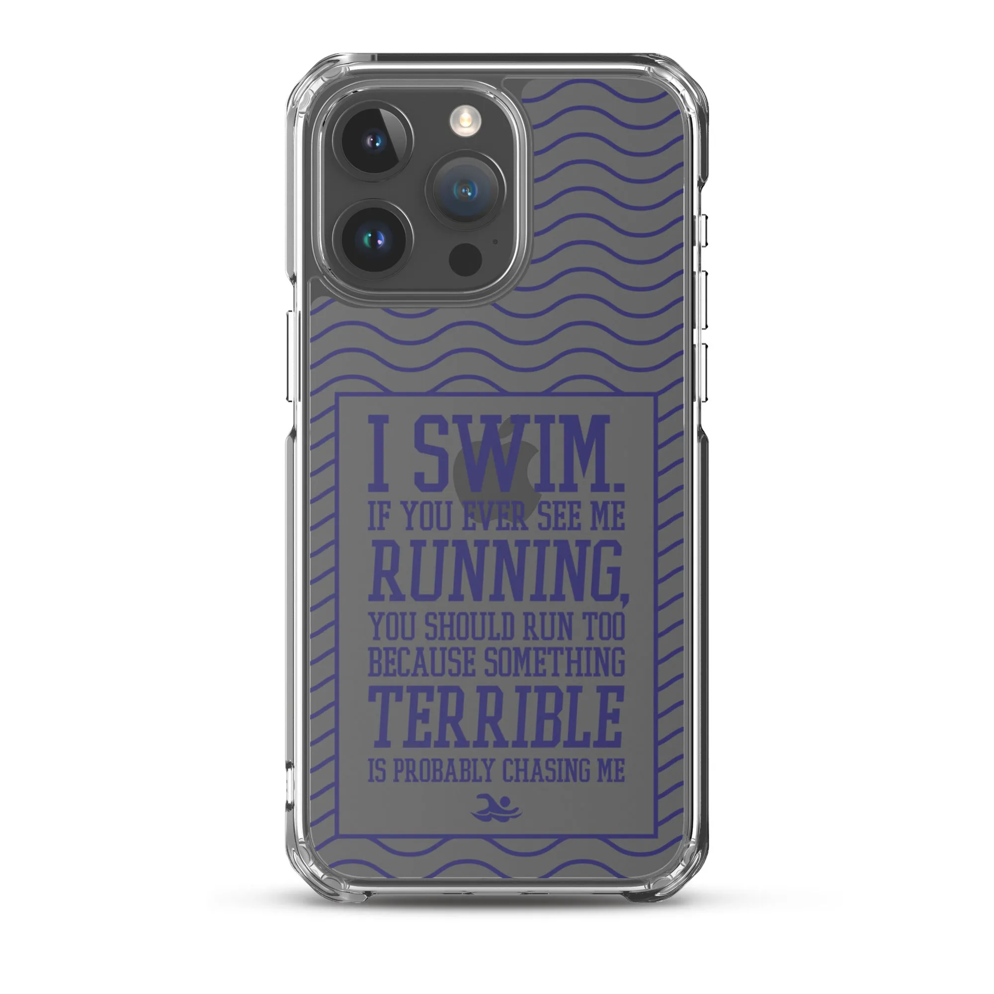 Swimmers Clear Case for iPhone® - Navy Color Print