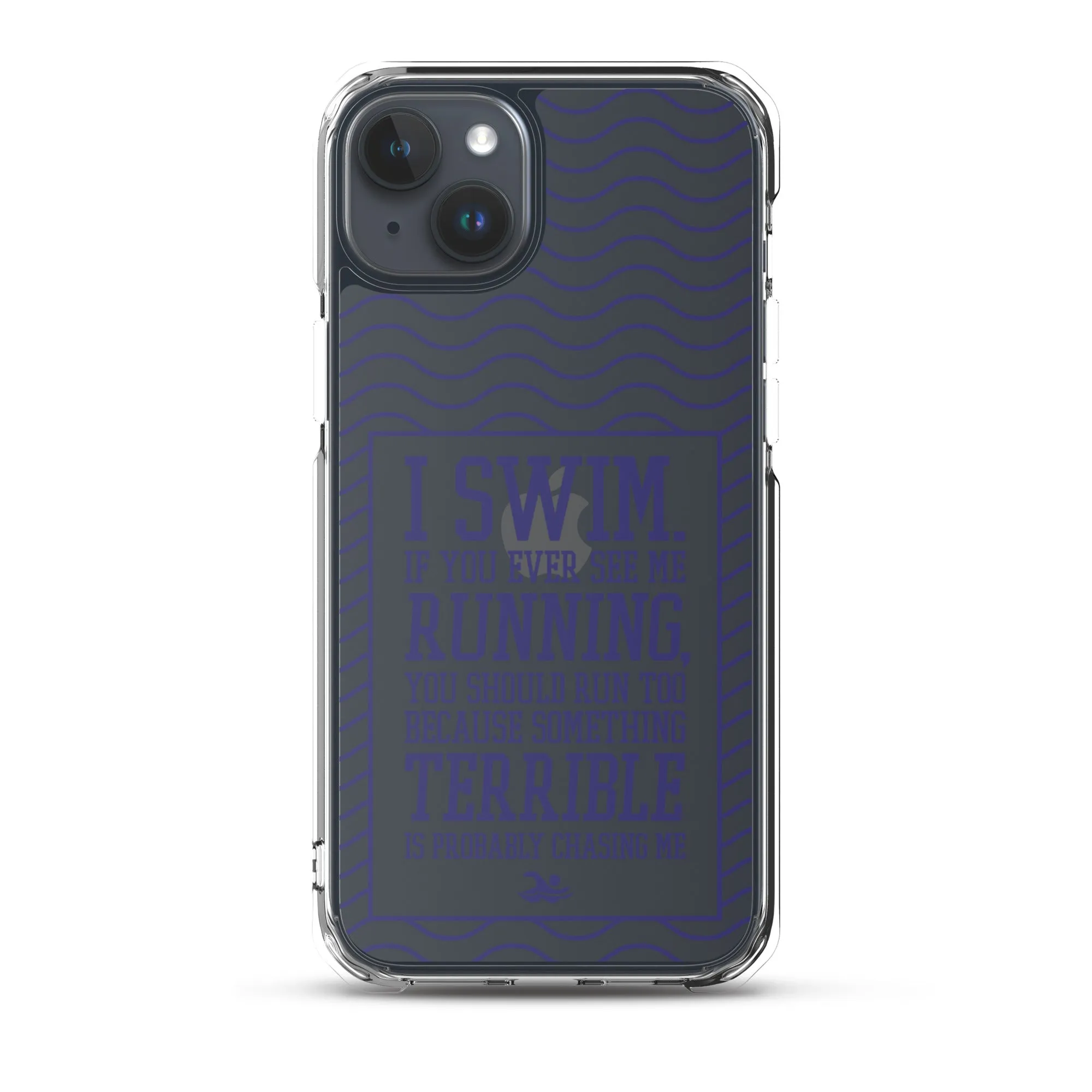 Swimmers Clear Case for iPhone® - Navy Color Print