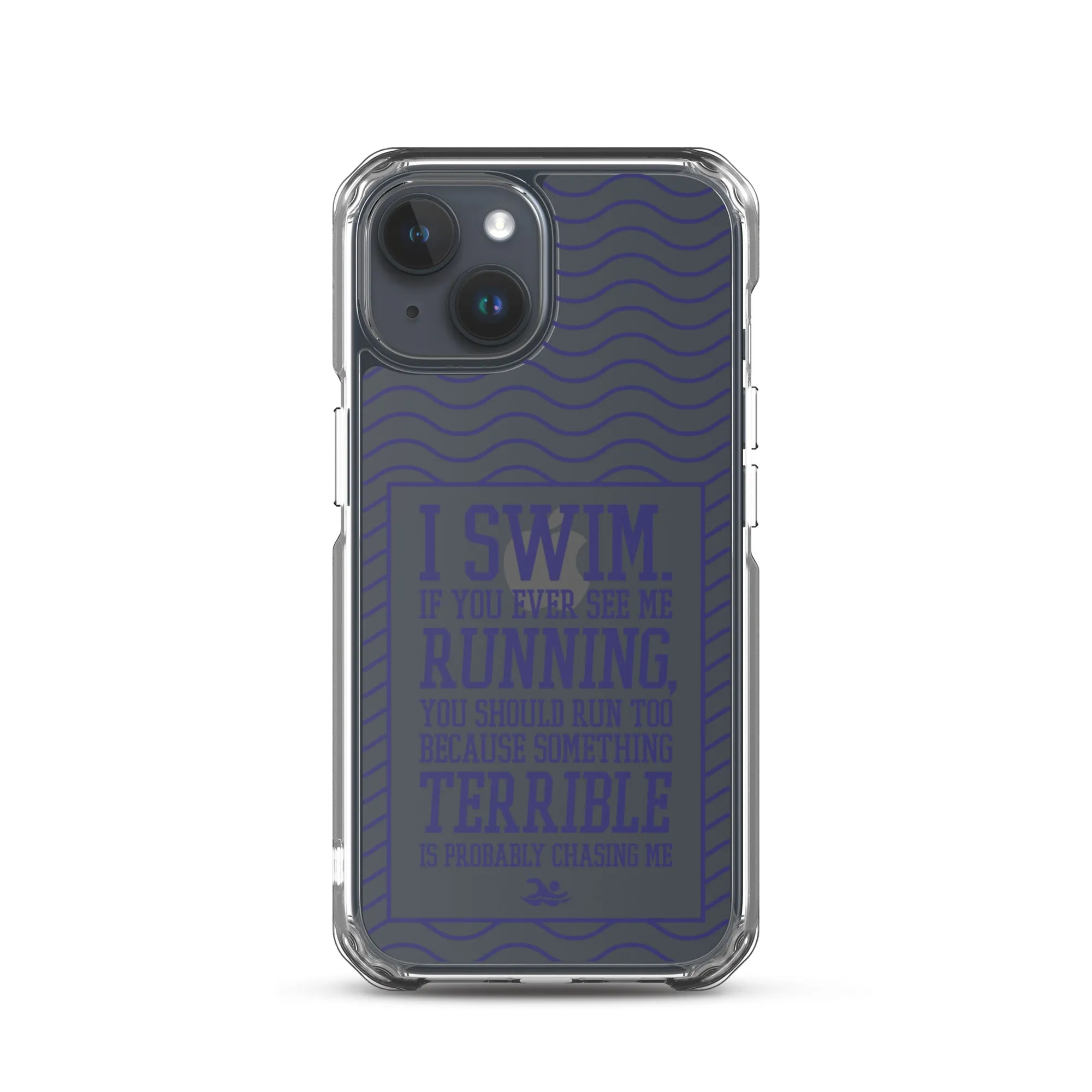 Swimmers Clear Case for iPhone® - Navy Color Print