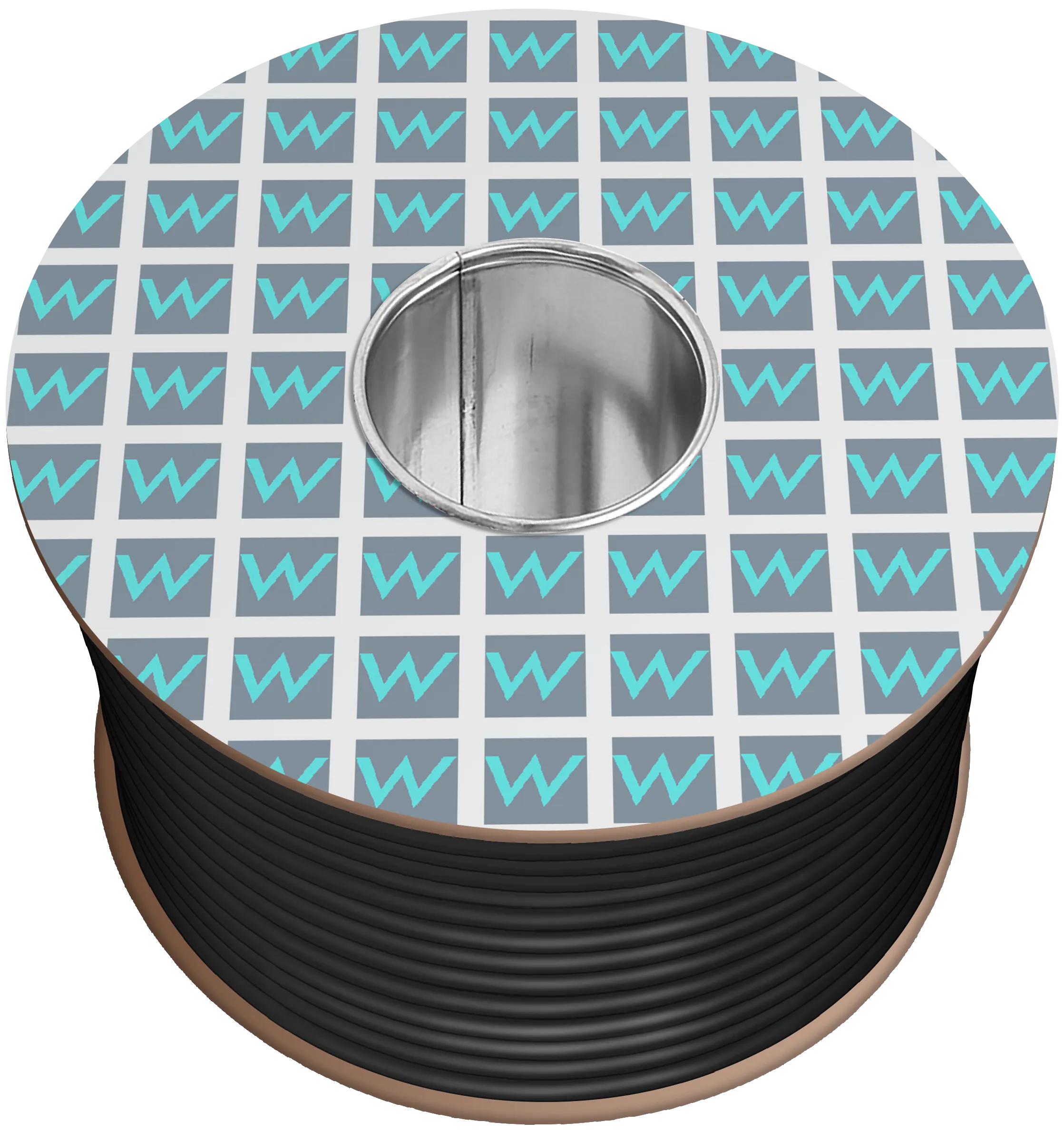 Time 3185Y 5 Core Round Flexible 0.75mm Black Cable - 100M