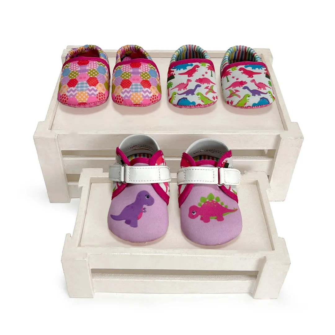 TOOTSIES - Lavender Unisex Baby Newborn Pack Of 4 Gift Set Booties