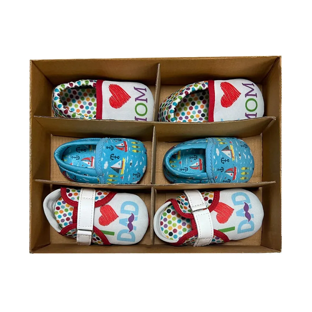 TOOTSIES - White Unisex Baby Newborn Pack Of 4 Gift Set Booties