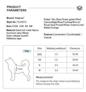 TrueLove Dog Harness TLH30131 - Malibu Blue