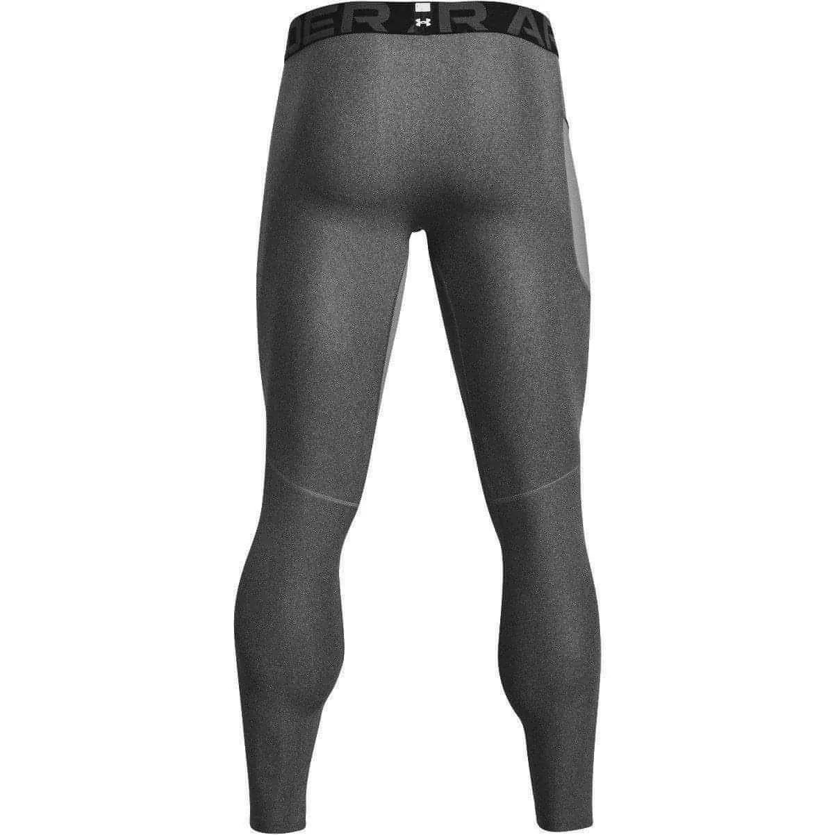 Under Armour HeatGear Compression Mens Long Running Tights - Grey