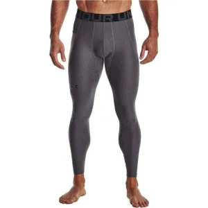 Under Armour HeatGear Compression Mens Long Running Tights - Grey