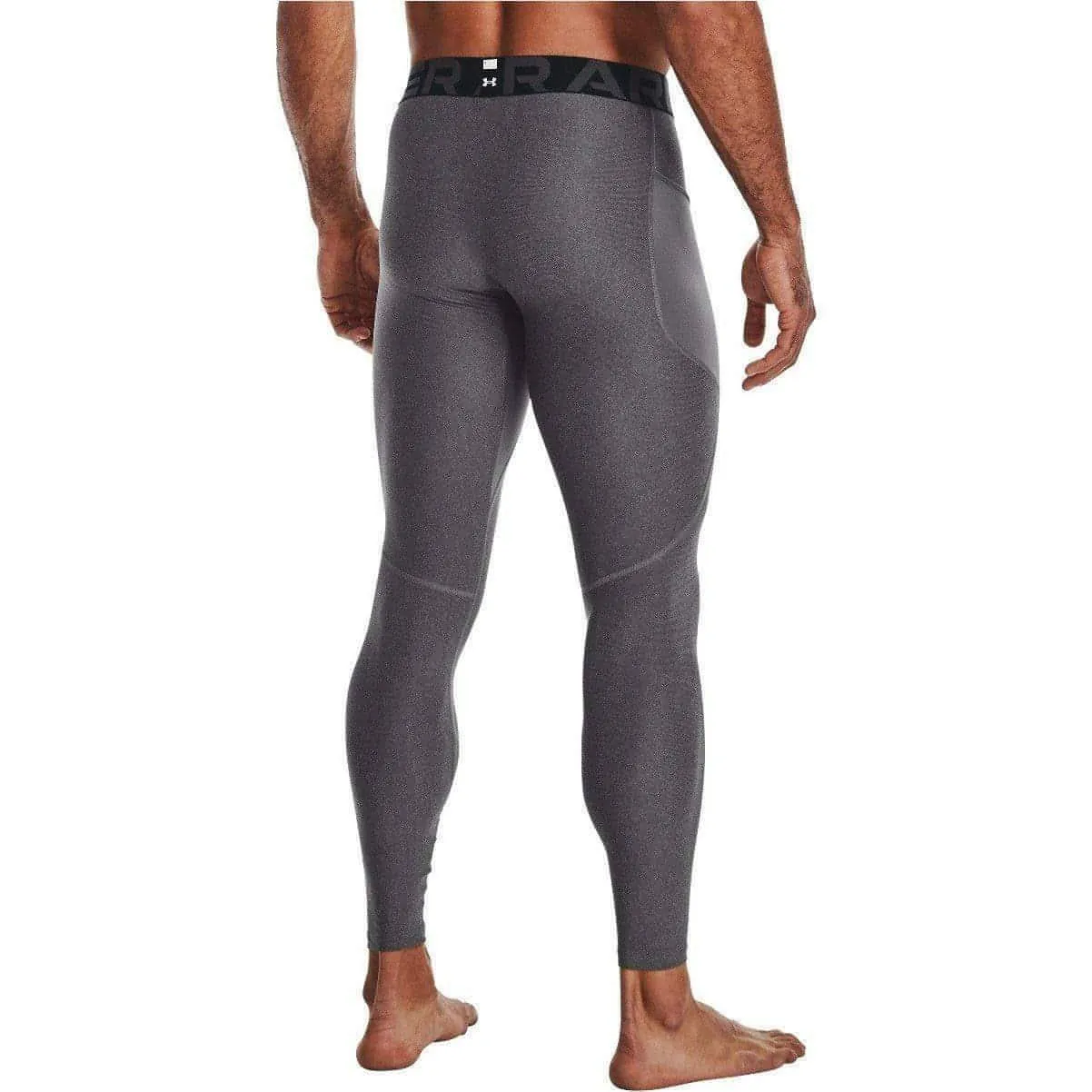 Under Armour HeatGear Compression Mens Long Running Tights - Grey