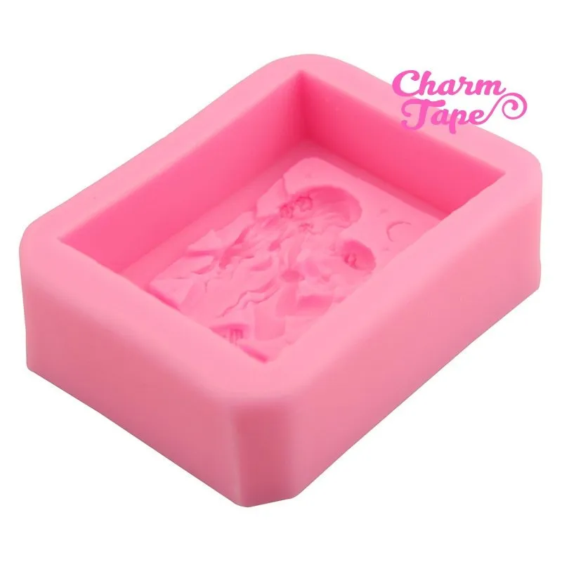 Very Detailed Mother & Child Food Graded Silicon silicone mold for uv resin /cake/ fondant / soap making flexible mold H2879
