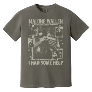 Vintage 'I Had Some Help' Comfort Colors T-Shirt – Post Malone & Morgan Wallen Country Music Inspired Apparel