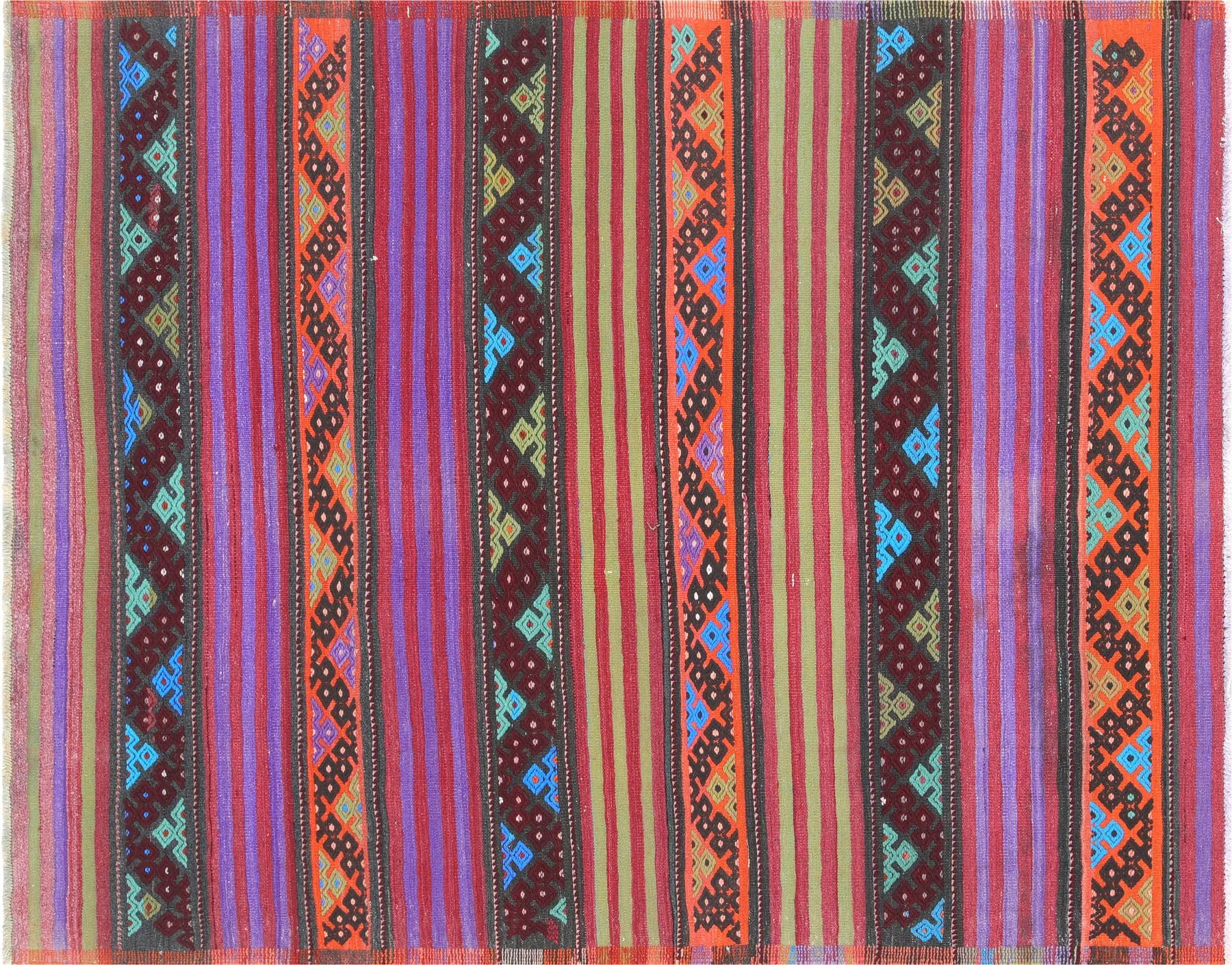 Vintage Turkish Kilim - 5' x 6'4"