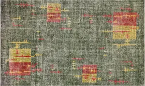 Vintage Turkish Mid-Century-Modern Rug - 6'6" x 10'8"