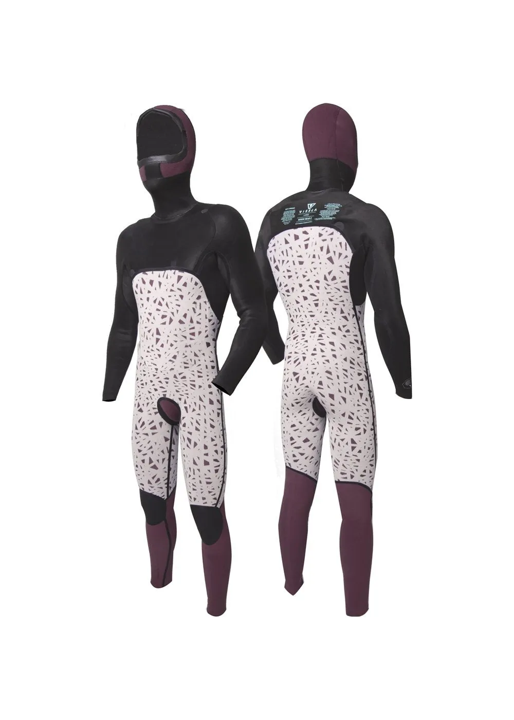 VIssla High Seas II 4-3 Hooded Chest Zip Full Wetsuit