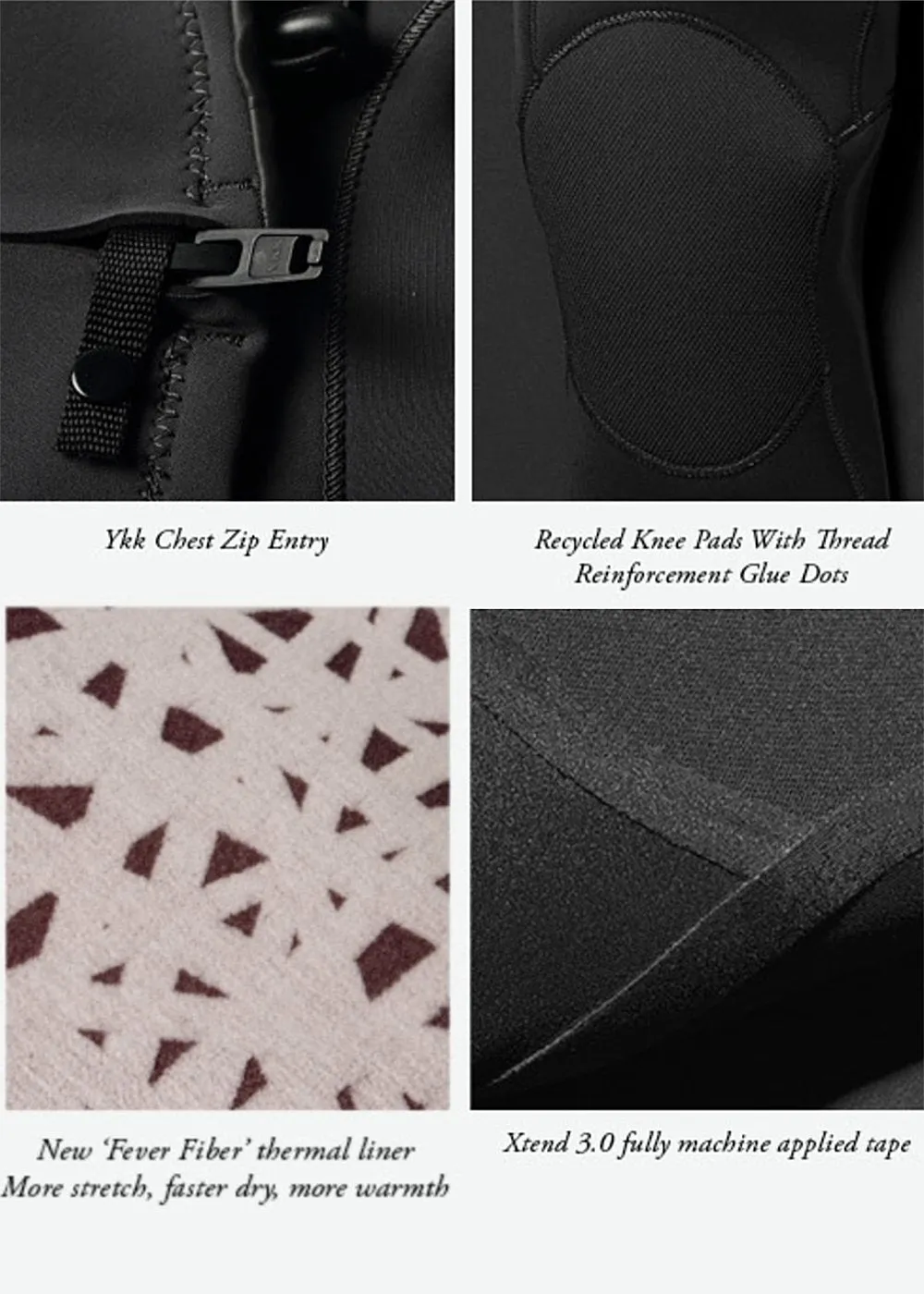 VIssla High Seas II 4-3 Hooded Chest Zip Full Wetsuit