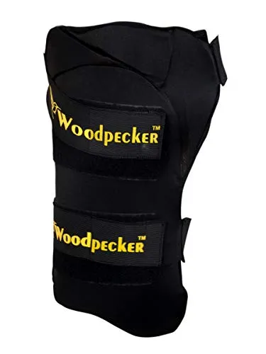 Woodpecker Left Hand Thigh Guard for Cricket,Thigh pad (Black, Small)