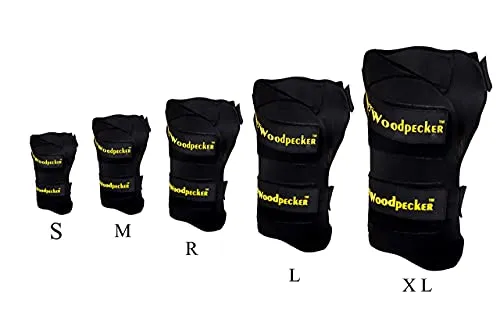 Woodpecker Left Hand Thigh Guard for Cricket,Thigh pad (Black, Small)