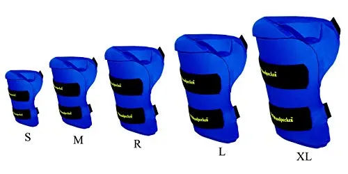 Woodpecker Right Hand Thigh Guard for Cricket (Blue, Small)