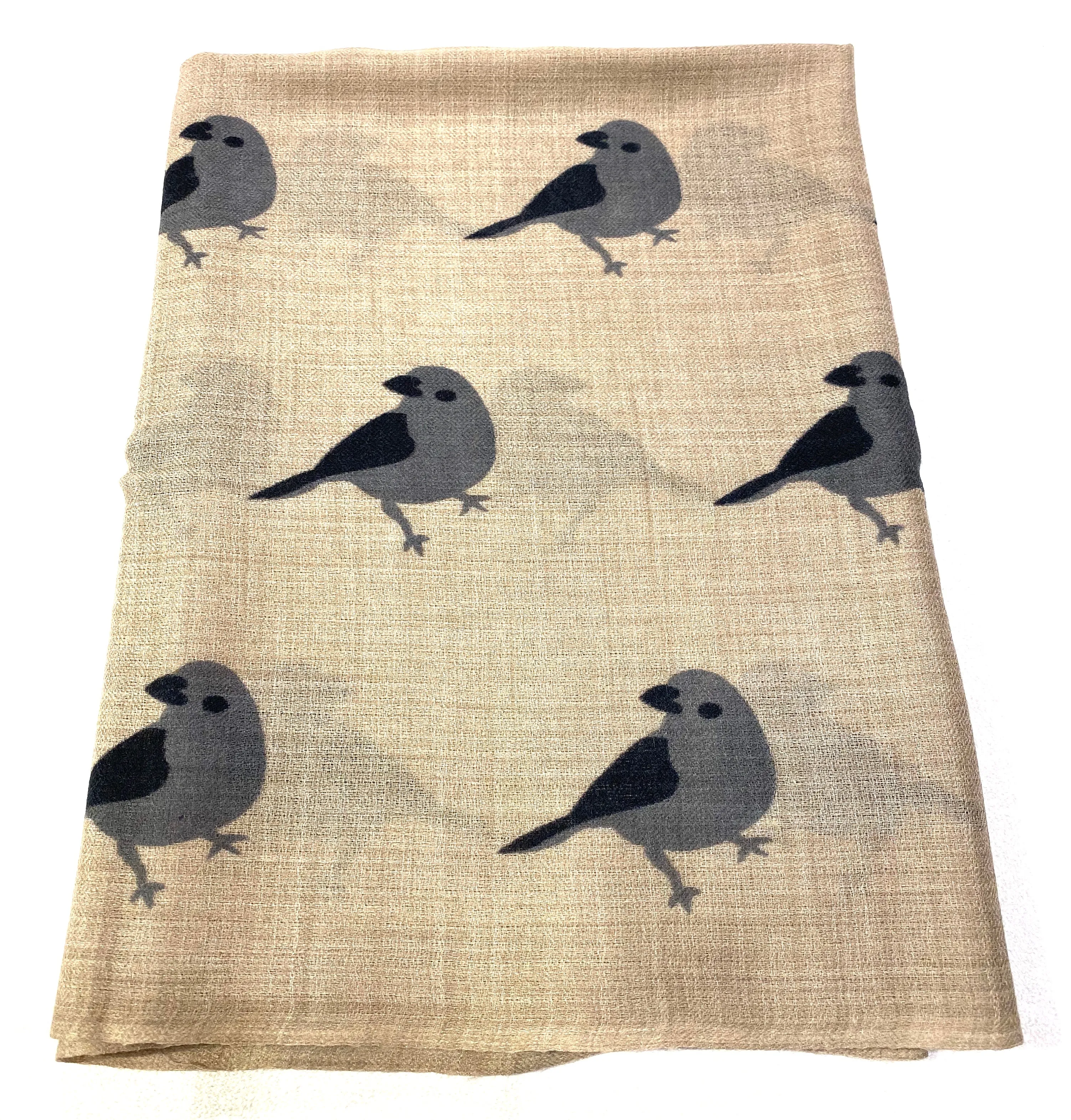 WOVEN CASHMERE PRINTED SCARF