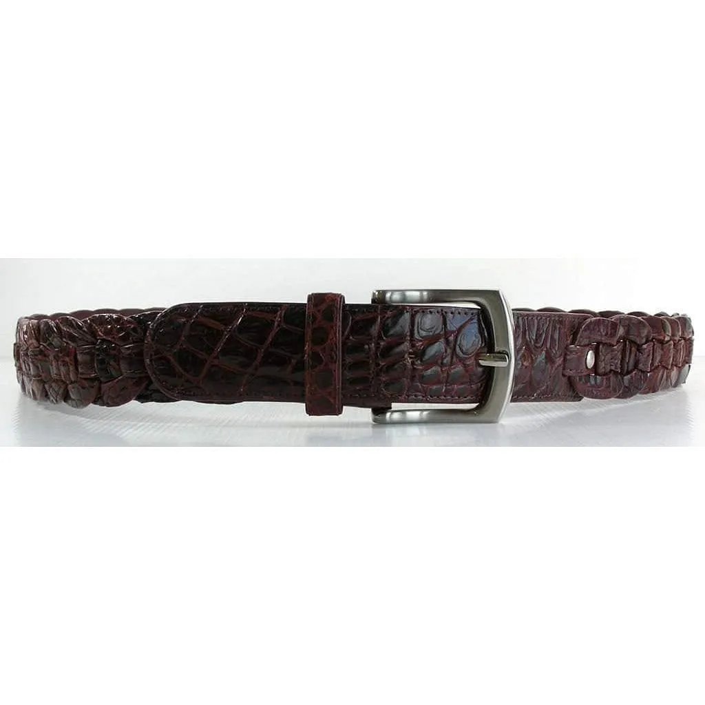 Woven Crocodile Mens Belt