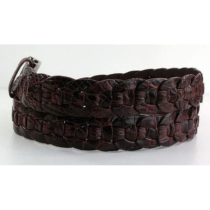 Woven Crocodile Mens Belt