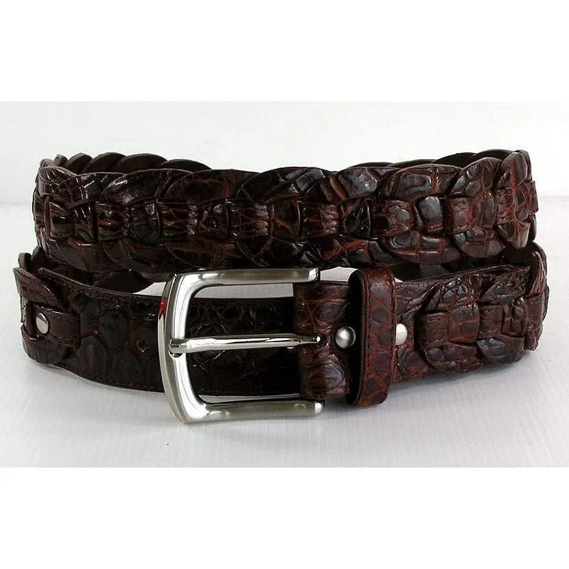 Woven Crocodile Mens Belt