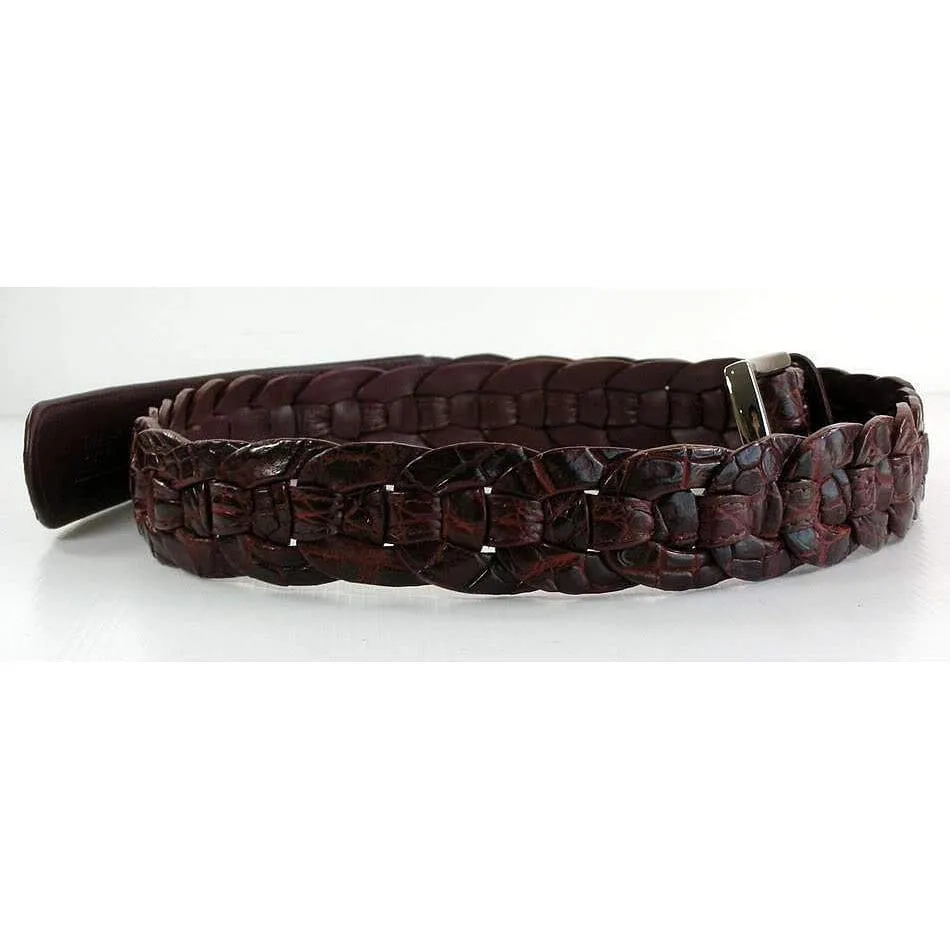 Woven Crocodile Mens Belt