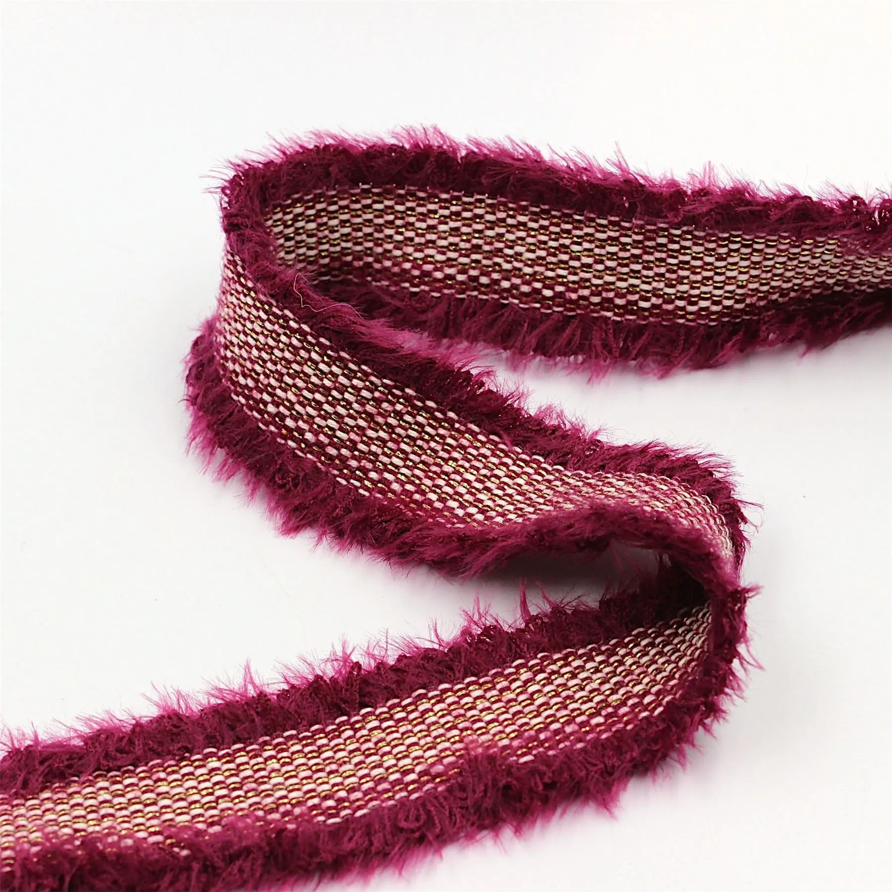 Woven Metallic And Faux Fur Braid 30mm 5393