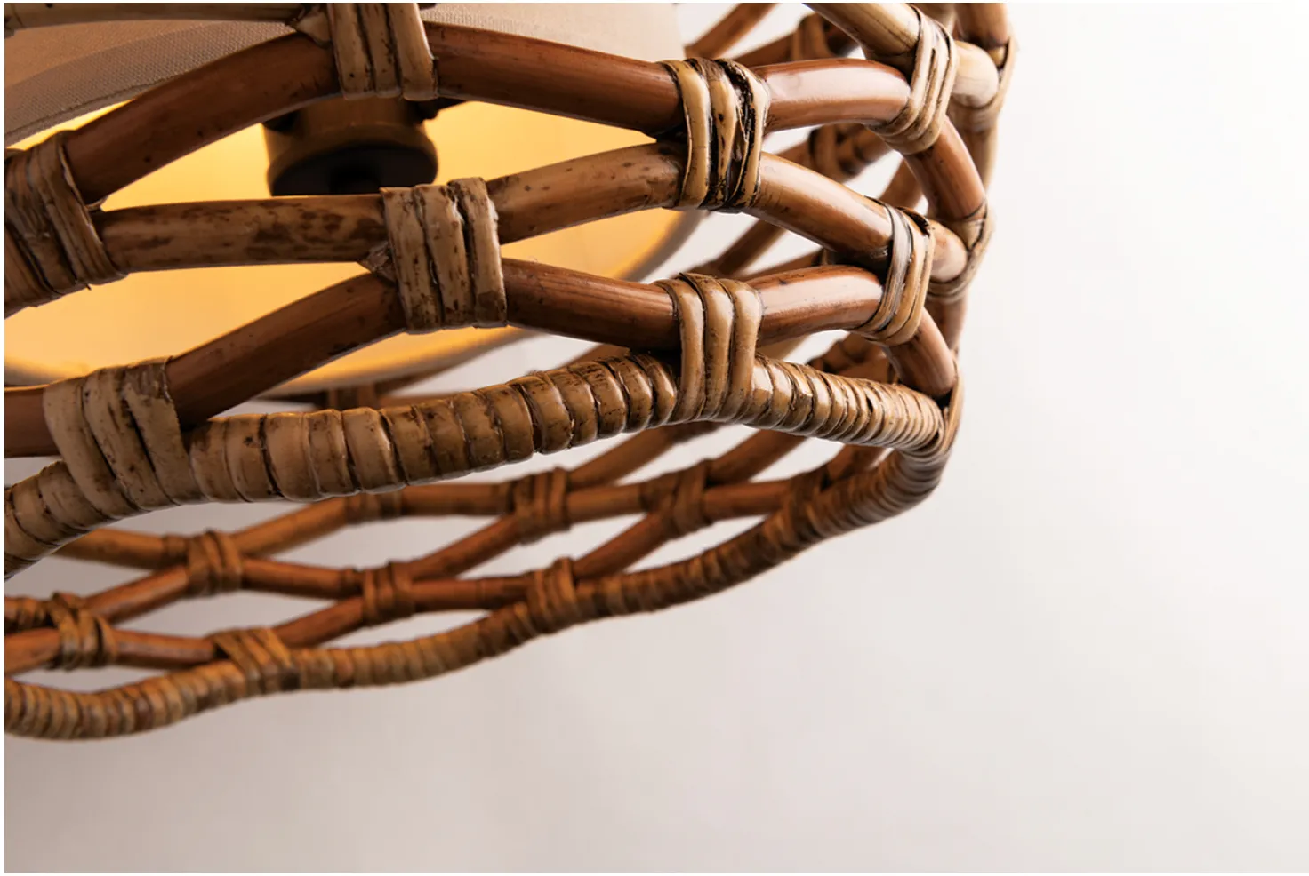 Woven Rattan Hanging Pendant