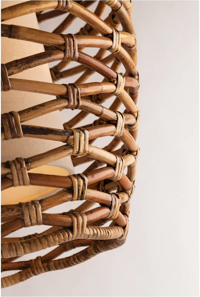 Woven Rattan Hanging Pendant