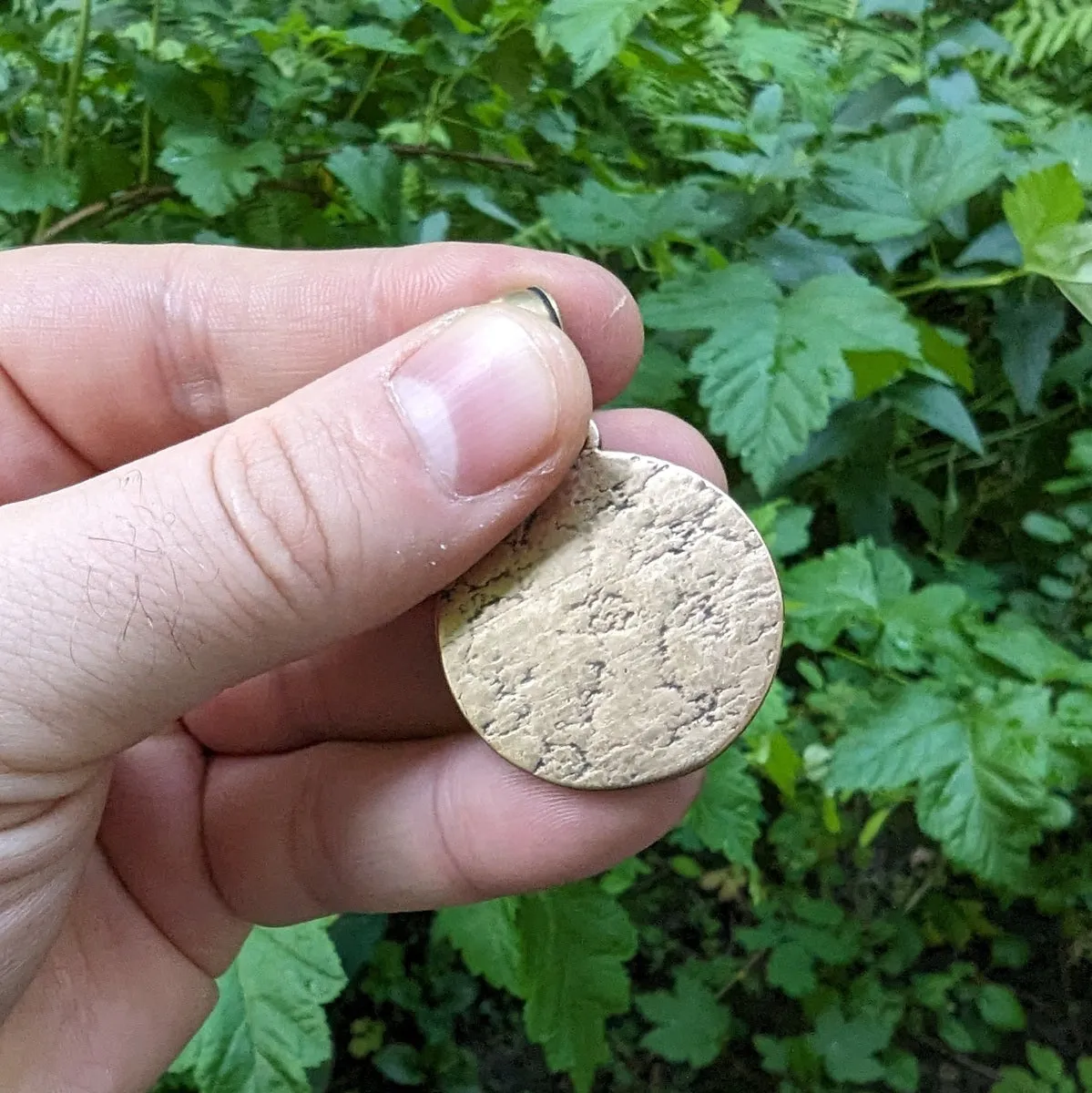 Zeus bronze pendant