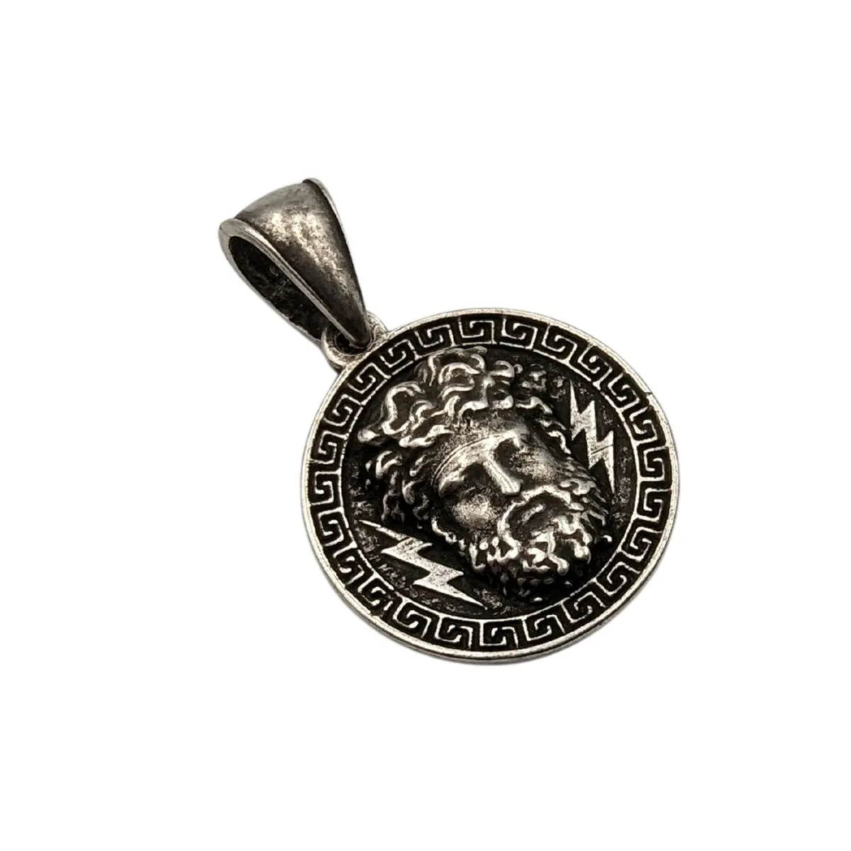 Zeus bronze pendant