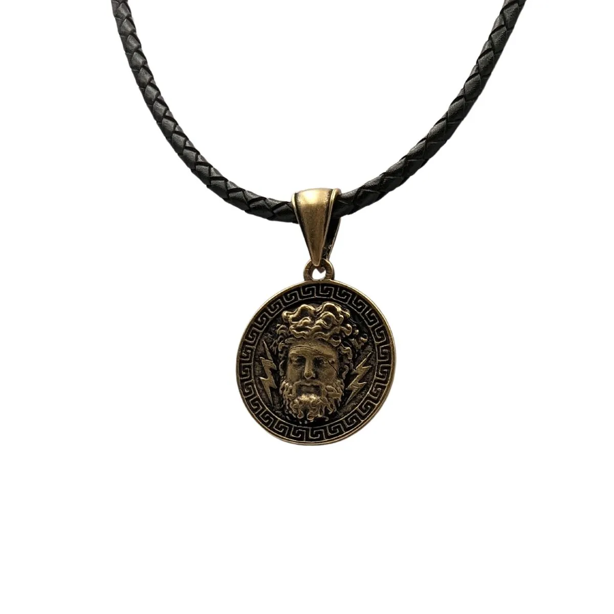 Zeus bronze pendant