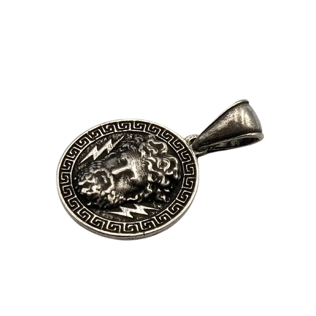 Zeus bronze pendant