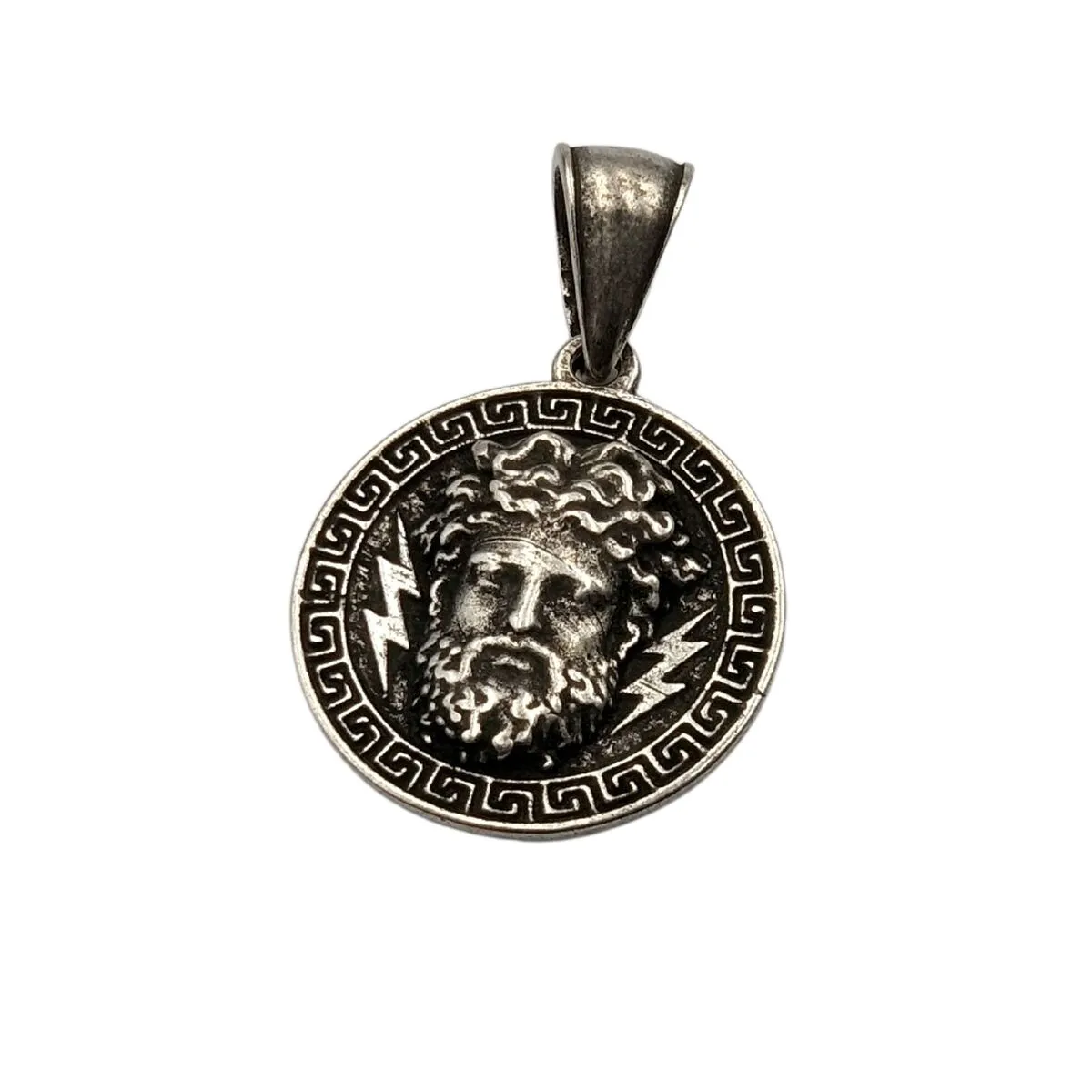 Zeus bronze pendant