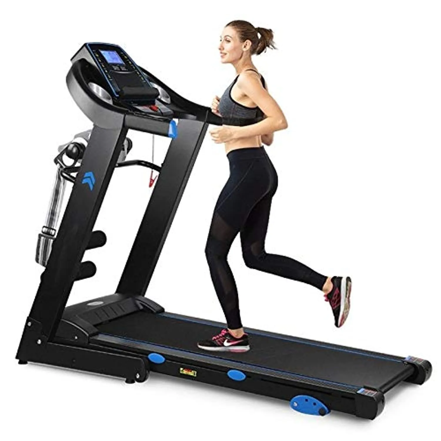 Zzfni Treadmill Small Home Treadmill, Indoor Electric Multifunction Mute Folding Treadmill, Fitness Equipment Damping Foldable Treadmill